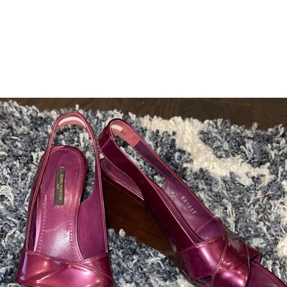 Louie Vuitton design luxury patent leather shoes